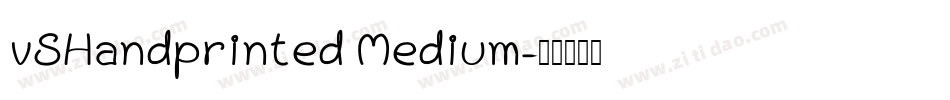vSHandprinted Medium字体转换